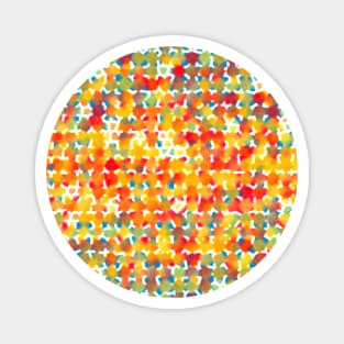 Orange and yellow abstract Magnet